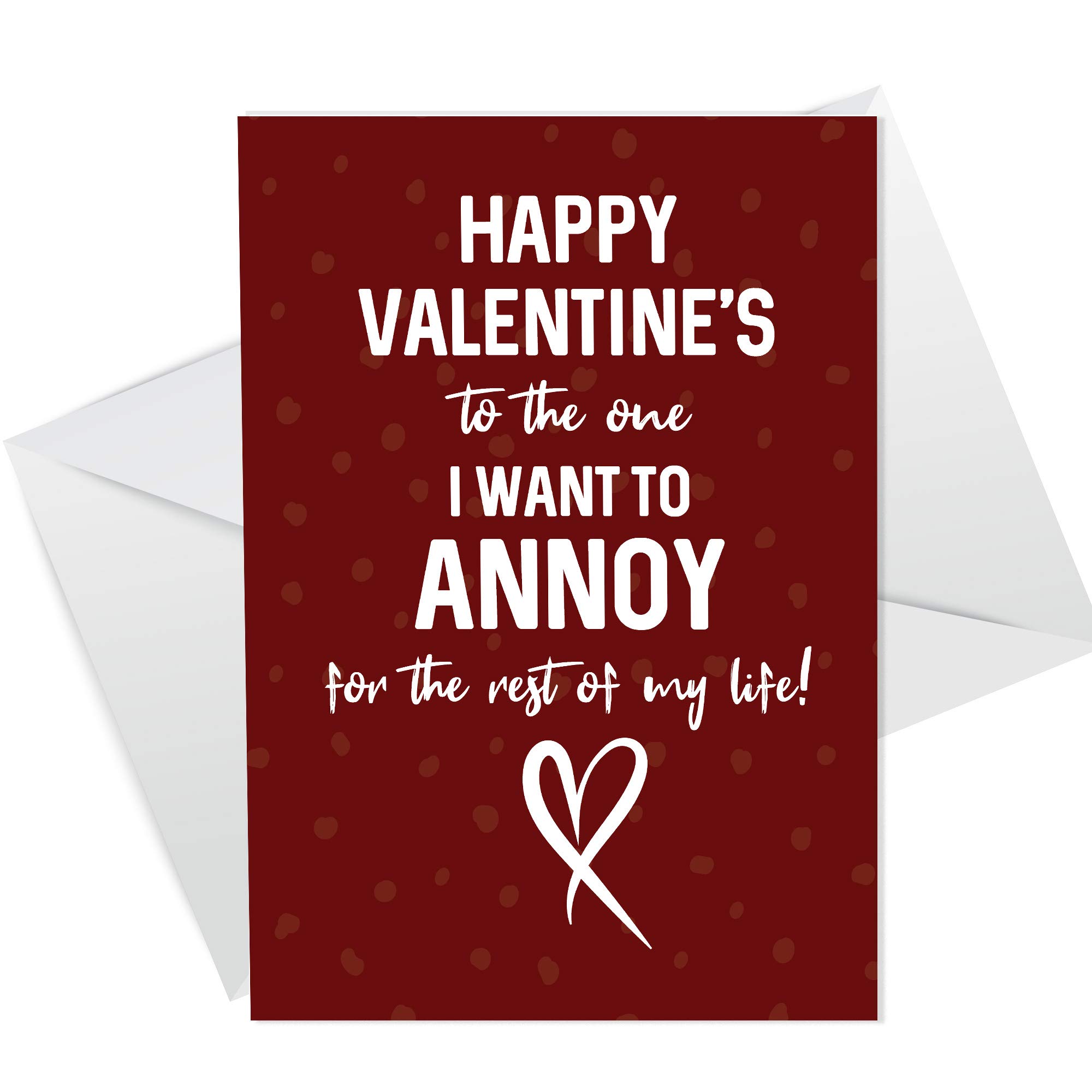 Quirky Valentines Day Card For Him Her Funny Husband Wife Boyfriend Wife Card