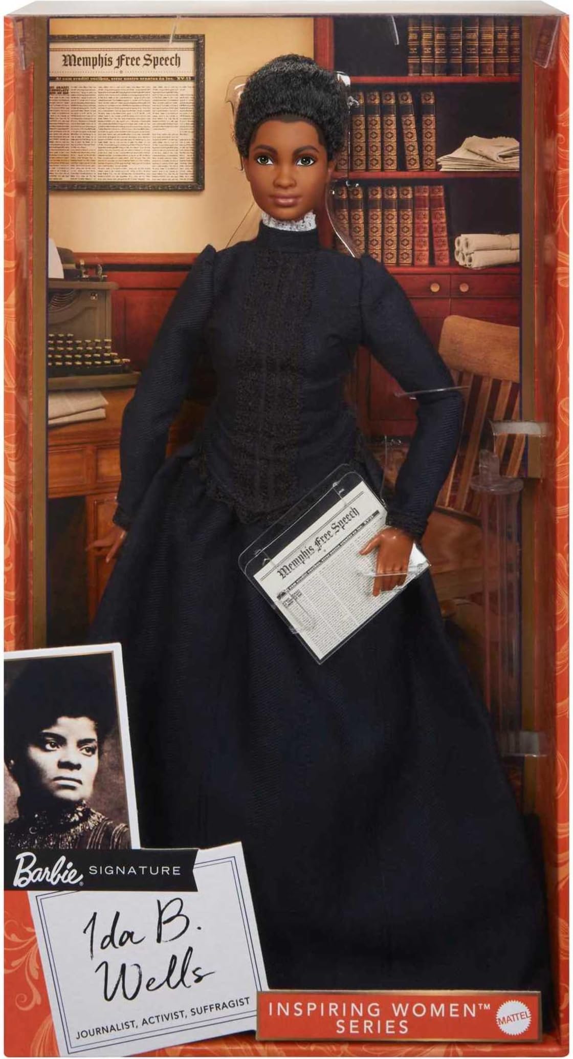 Barbie Kolekcja Signature Ida B. Wells damska kolekcja zabawek (Mattel HCB80)