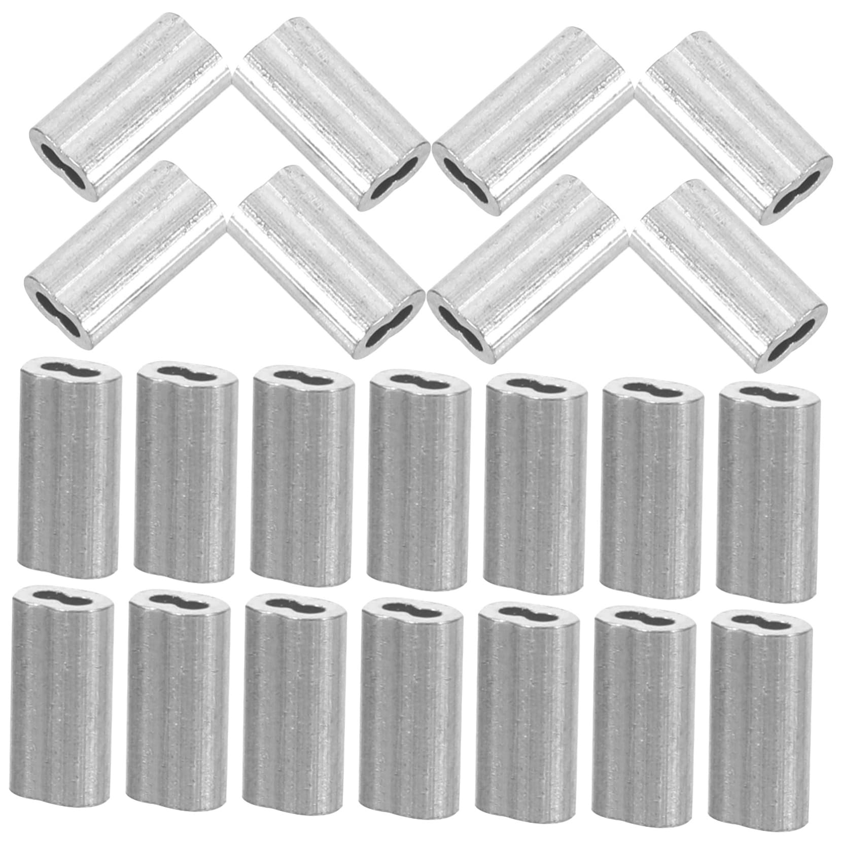 Alipis Stainless Wire Rope Crimping Tool Kit 8-Shaped Aluminum Chuck Wire Crimps for Cable Sleeves