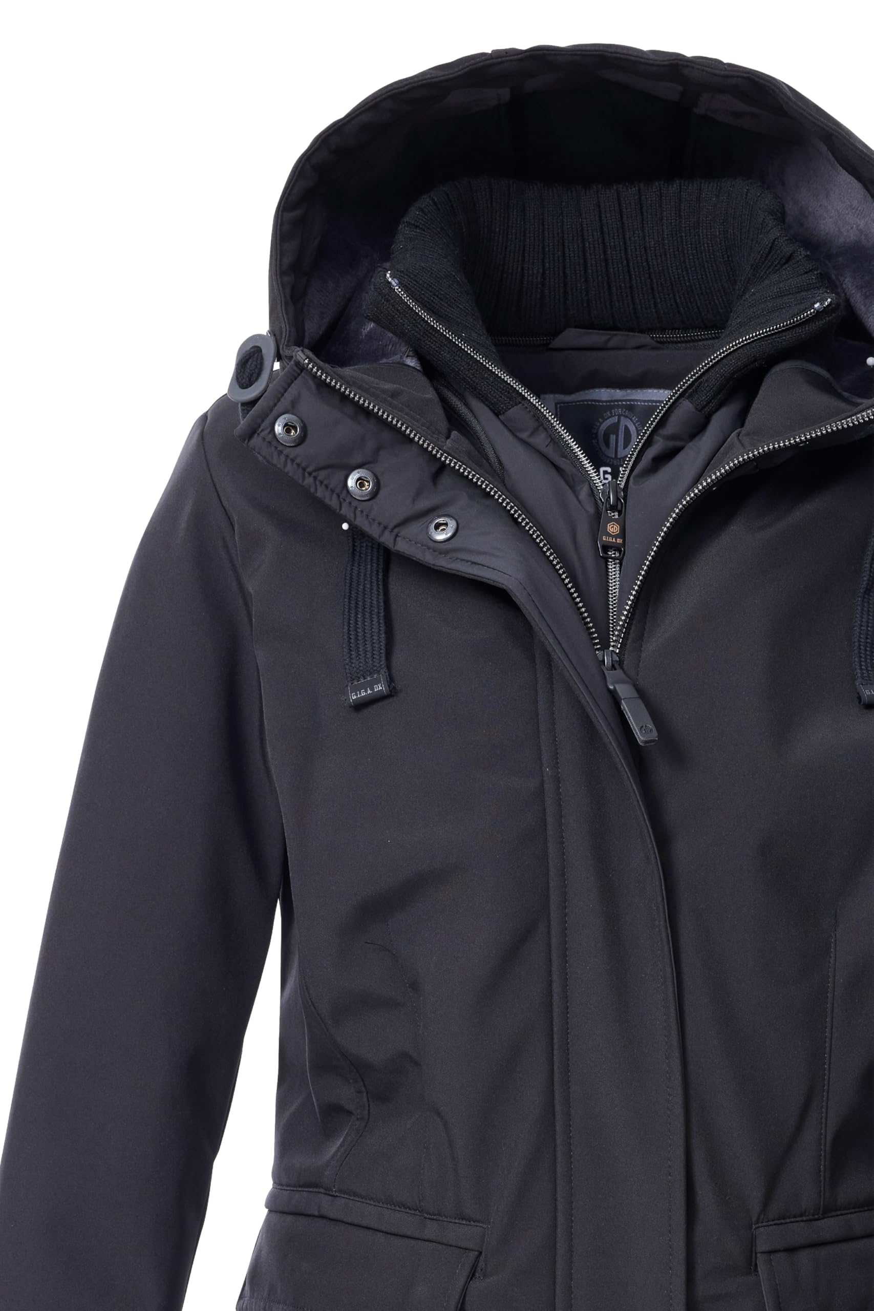 G.I.G.A. DX Gw 79 Wmn Sftshll Prk Parka in softshell con cappuccio e gilet con cerniera Donna