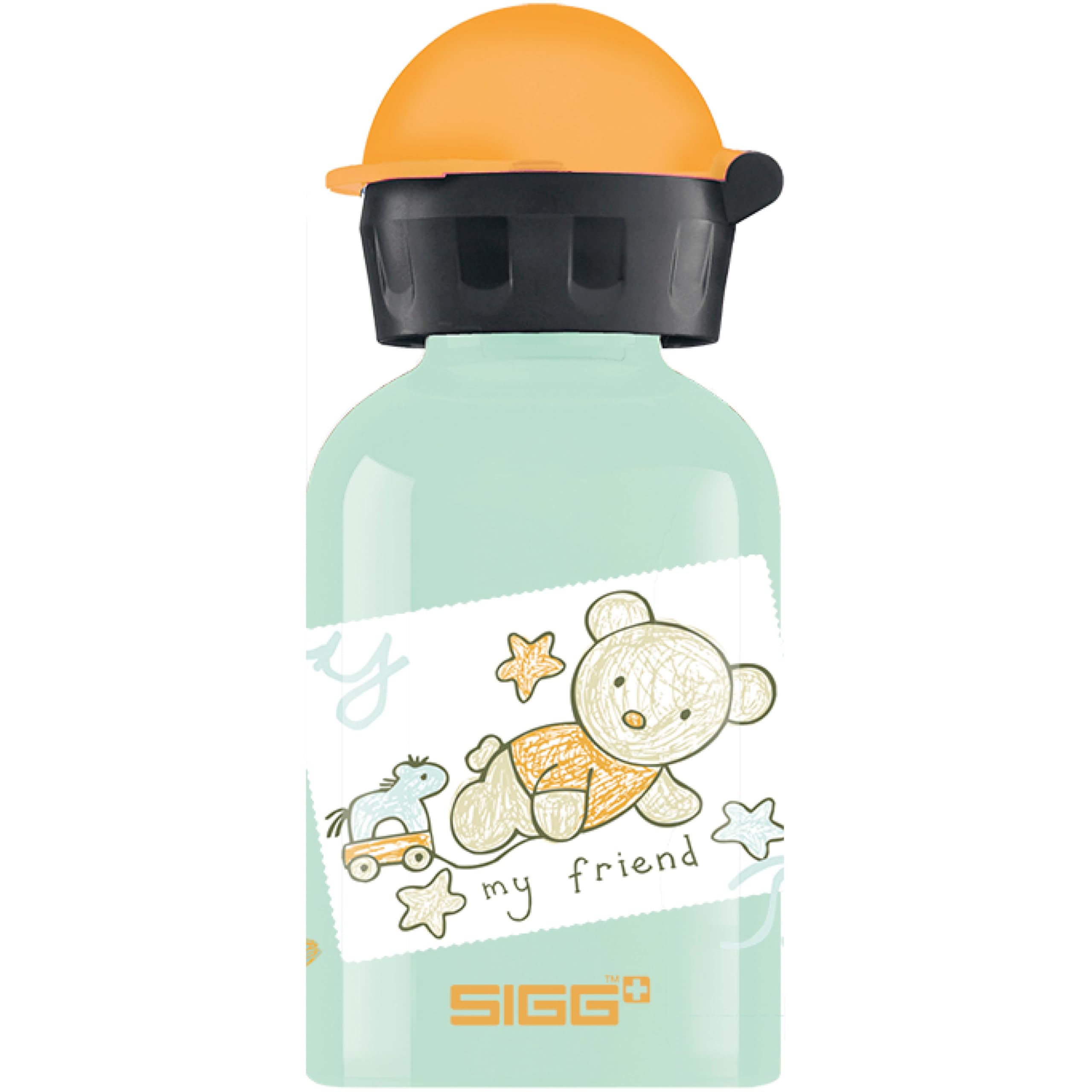 Sigg Bear Friend Borraccia Bambini 0.3 L, Borraccia Alluminio Con Chiusura Ermetica E Priva Di Sostanze Nocive, Borraccia Bimbi Super Leggera In Alluminio-image