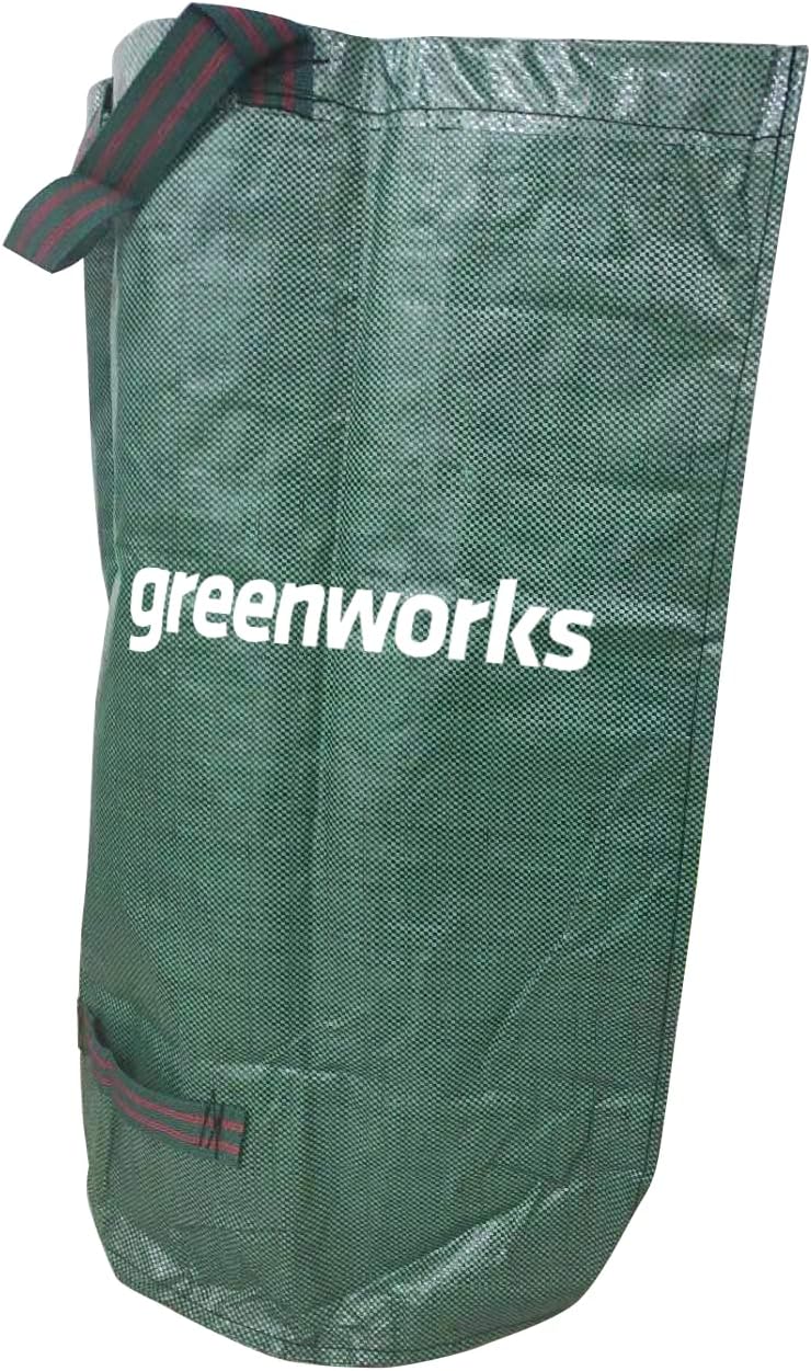 GreenworksTools 120 L garden waste bag (foldable collecting bag for garden waste, leaves and lawn clippings 120 litres of capacity), Green, AMP-120CB