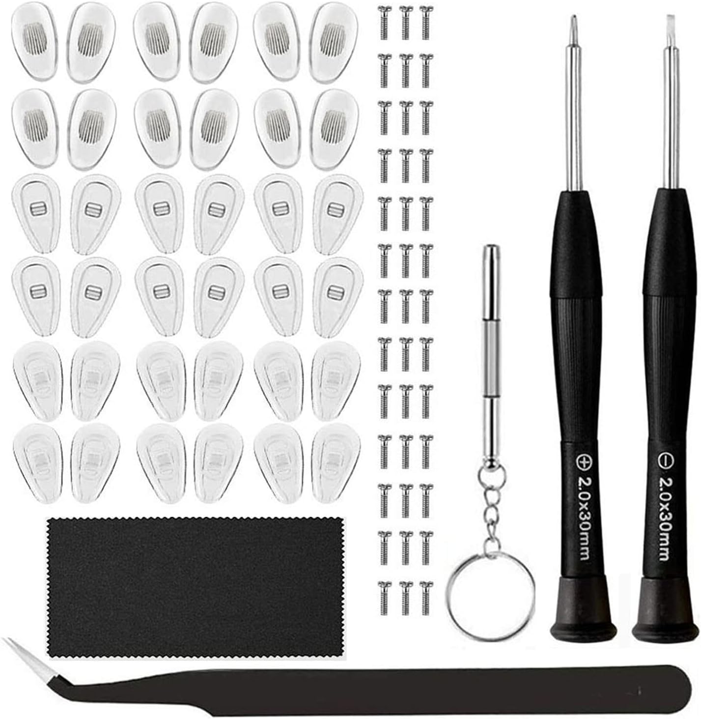 Buy 18 Pairs Eyeglass Nose Pads, Eyeglasses Repair Kit with