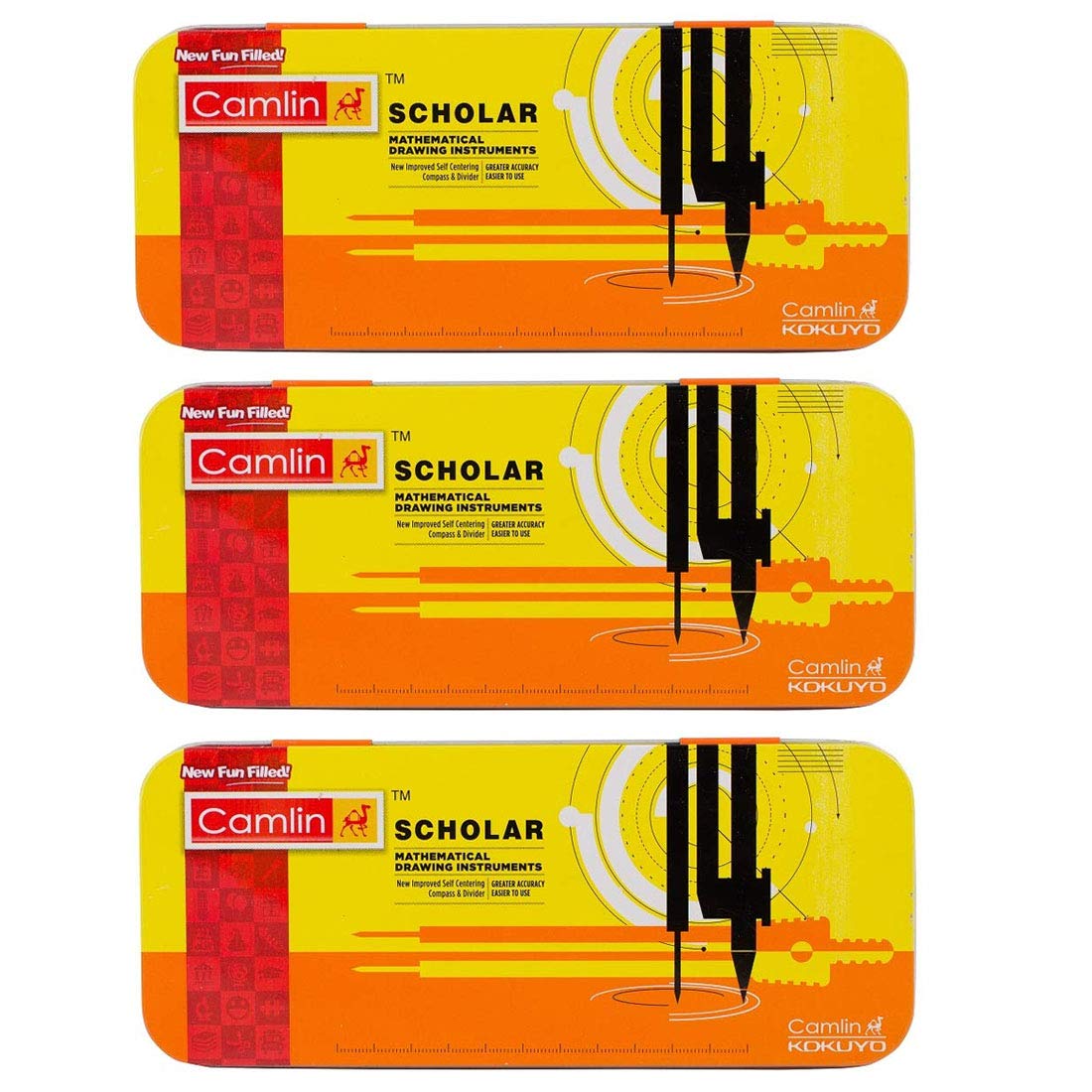 Camlin Kokuyo Scholar Mathematical Drawing Instruments Free Camlin Pen Pencil,Multicolor