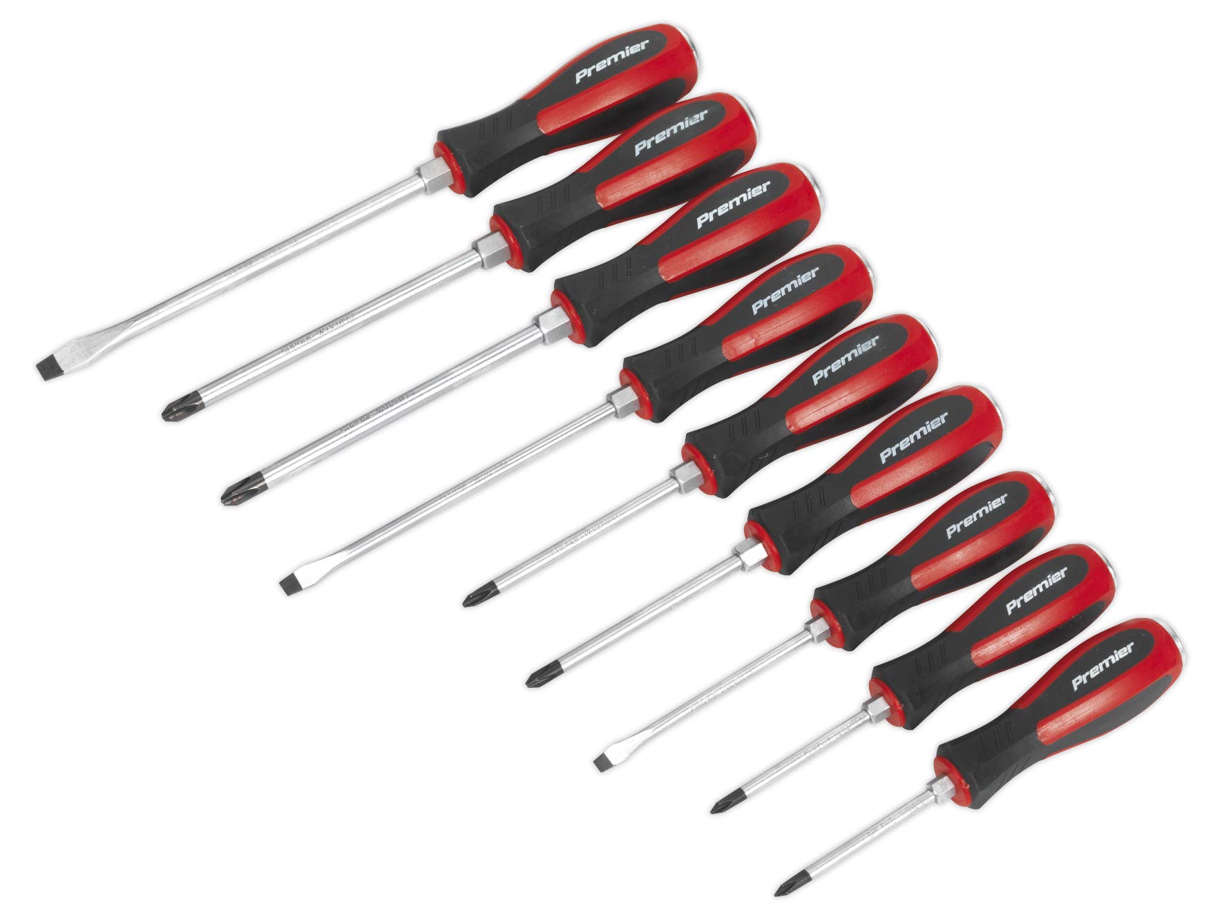 Screwdriver Set 9pc Hammer-Thru
