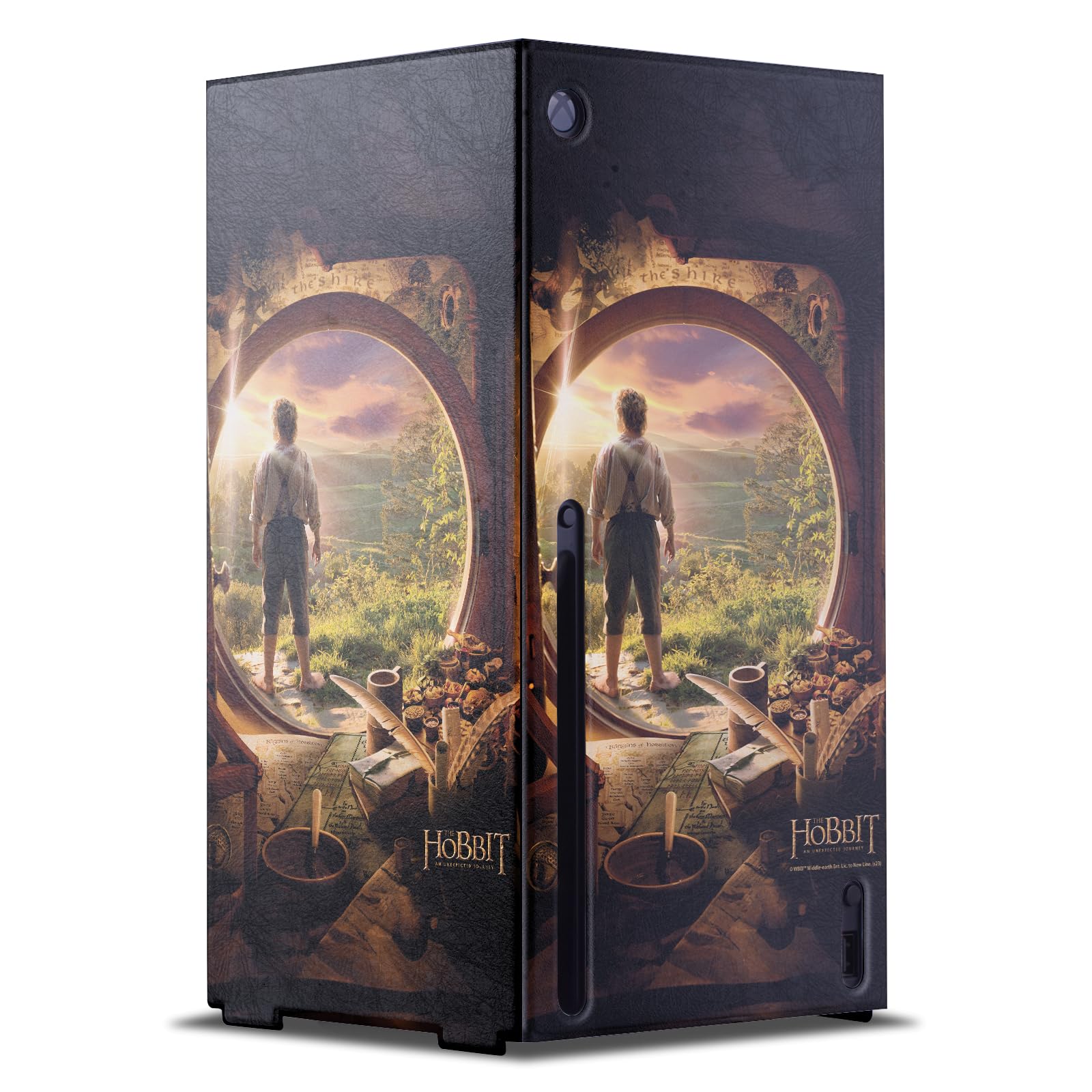 Head Case Designs Offizielle The Hobbit An Unexpected Journey Hobbit in der Tür Schluessel Kunst Spielekonsolen Wickeln kompatibel mit Xbox Series X