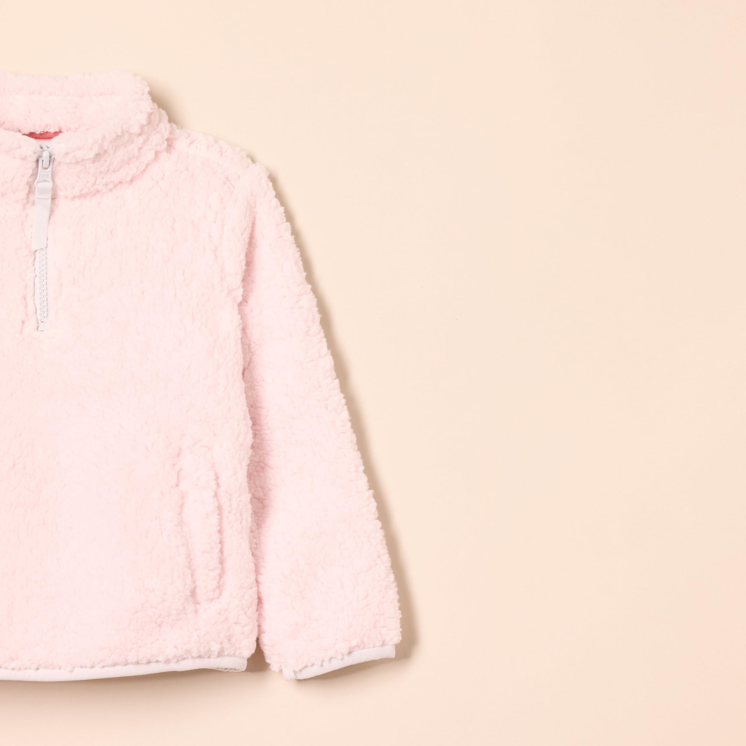 Amazon Essentials Mädchen Sherpa-Fleece-Jacke Viertelreißverschluss