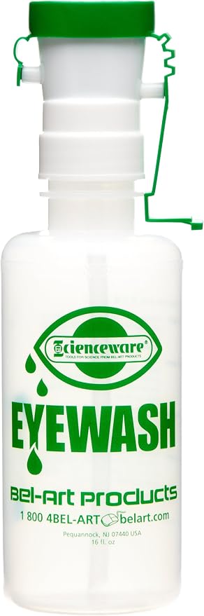 SP Bel Art Emergency Eye Wash Safety Station Bottle Refill 500ml 