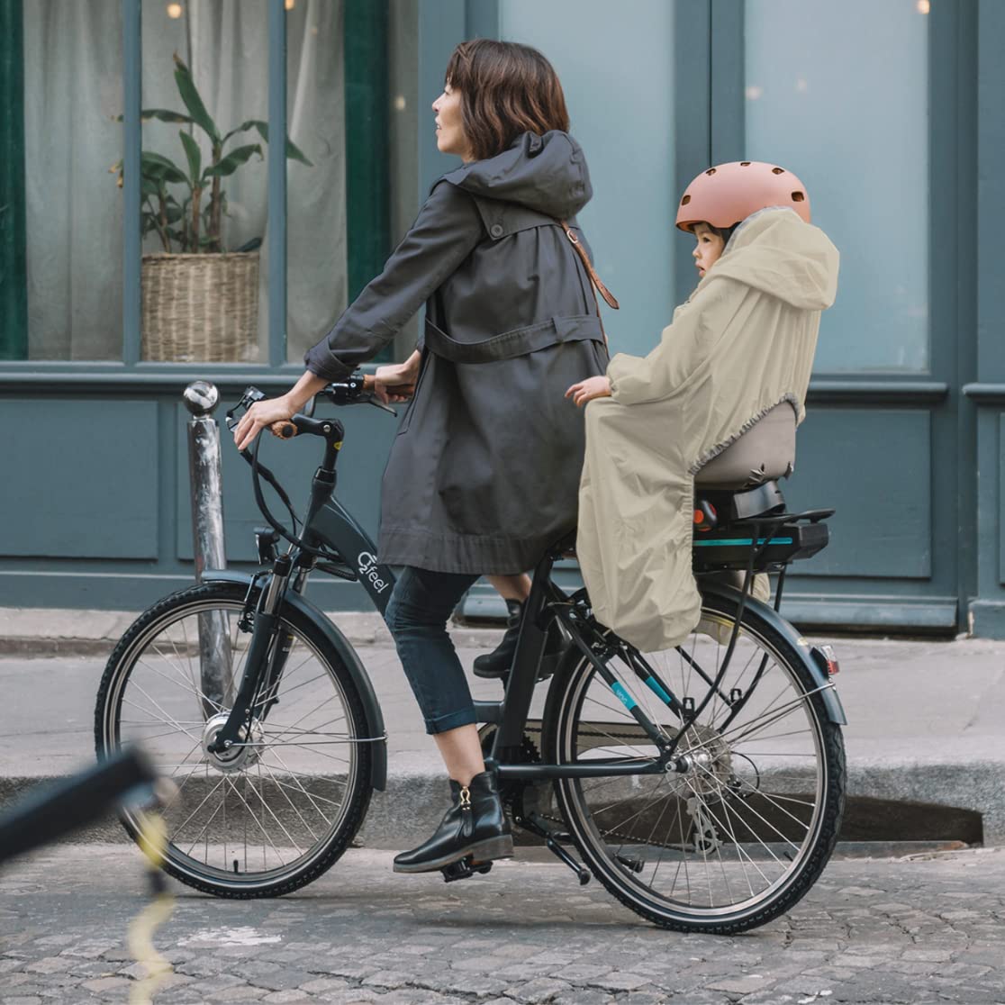 Rainette | Imperméable pour siège bébé vélo| Beige | TU