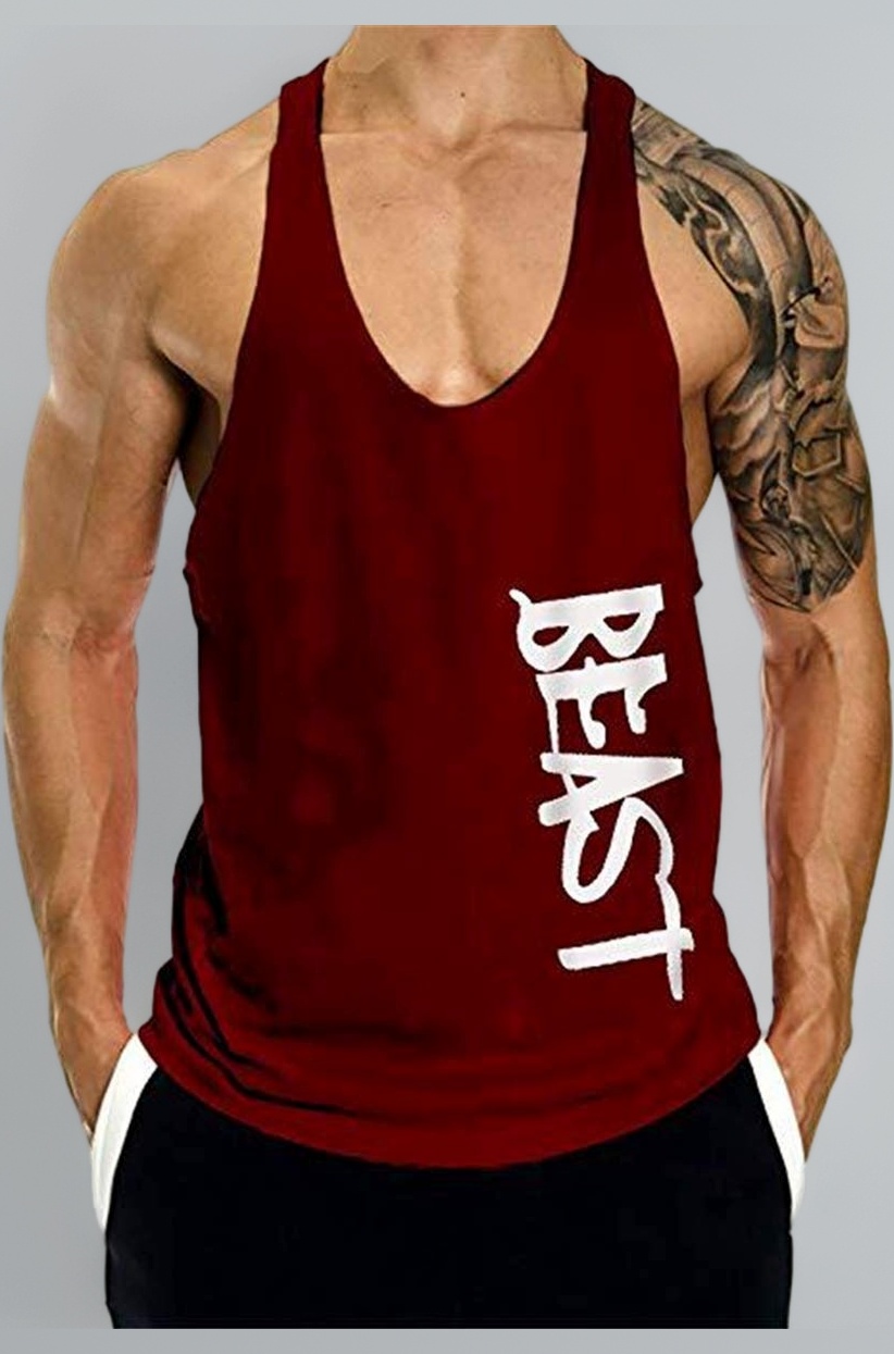 0002 Men's Gym Tank Gym Stringer Gym Tank Stringer Tank Tops Sleeveless Tops Sleeveless T-Shirt Gym Vest for Men