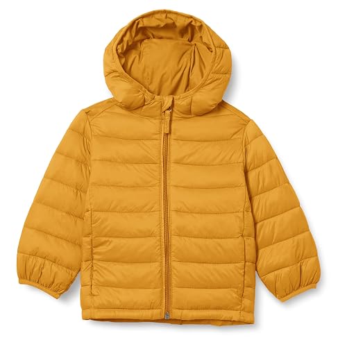Amazon Essentials Boys and Toddlers' Lightweight Water-Resistant Packable Hooded Insulated Puffer Jacket