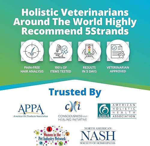 Miniatura 6 de 5Strands Alimentos para mascotas y prueba de intolerancia ambiental para perros y gatos, Nutrición y metales y minerales Desequilibrios - en casa