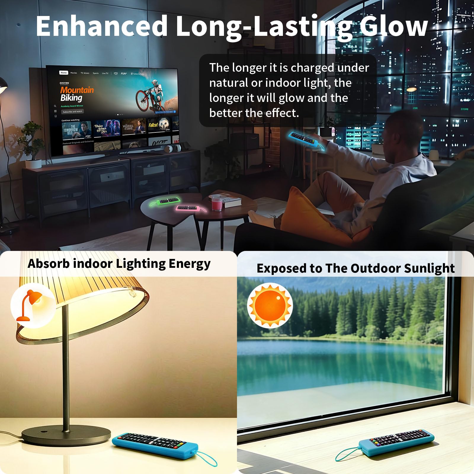 Paquete de 3 controles remotos de repuesto para LG TV con cubierta protectora de silicona antipérdida y gancho, universal para LG todos los televisores inteligentes LCD LED, HDTV, UHD, OLED 3D 4K