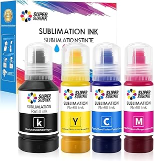 SUPERSUBINK Sublimation Ink 102 104 Refill Bottles for Ecotank ET-1810 2810 1800 2710 2714 2711 2726 2811 Inkjet Printer Thermal Press Transfer Ink
