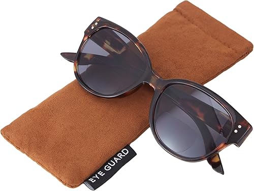 Miniatura 6 de EYEGUARD Lentes de sol de lectura bifocales con protección UV400, para mujer, cómodos y elegantes anteojos de lectura (tortuga +2.50)