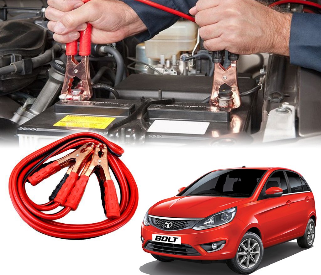 Auto Pearl - Car 500 Amp Heavy Duty Jumper Booster Cables Anti Tangle Copper Core For - Tata Bolt-image-7