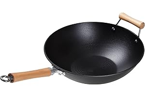 Joyce Chen 14-Inch Cast Iron Wok with Maple Handle: Authentic Asian Cooking in Your Home
