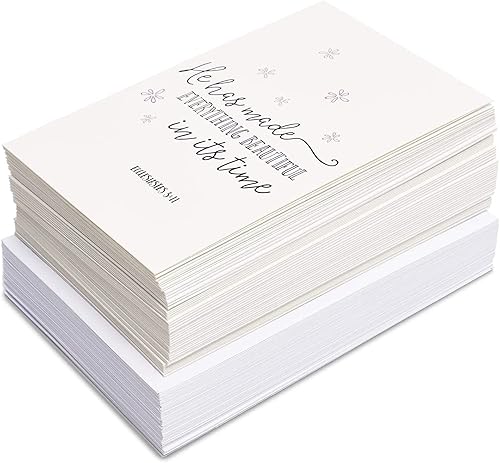 Miniatura 6 de Pack de 48 tarjetas con citas de versos de la Biblia - tarjetas religiosas motivacionales e inspiradoras - 48 diseños únicos - set de estuche -
