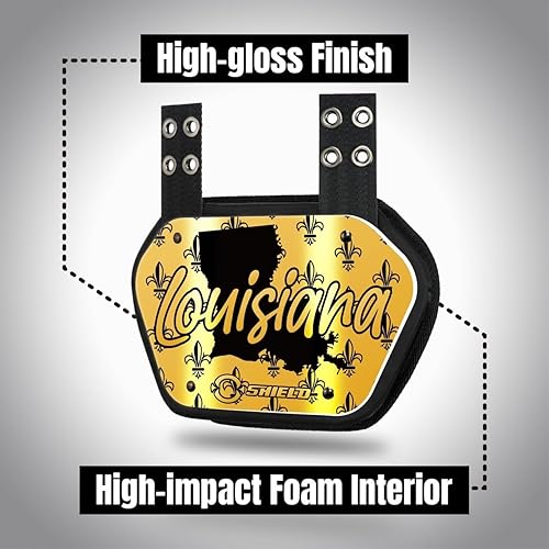 Miniatura 8 de O Shield State Football - Placa trasera para jugadores de fútbol, protector trasero, ajuste universal