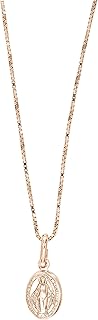 Collana Madonnina Miracolosa in Argento 925 Monili Ciondolo Madonna