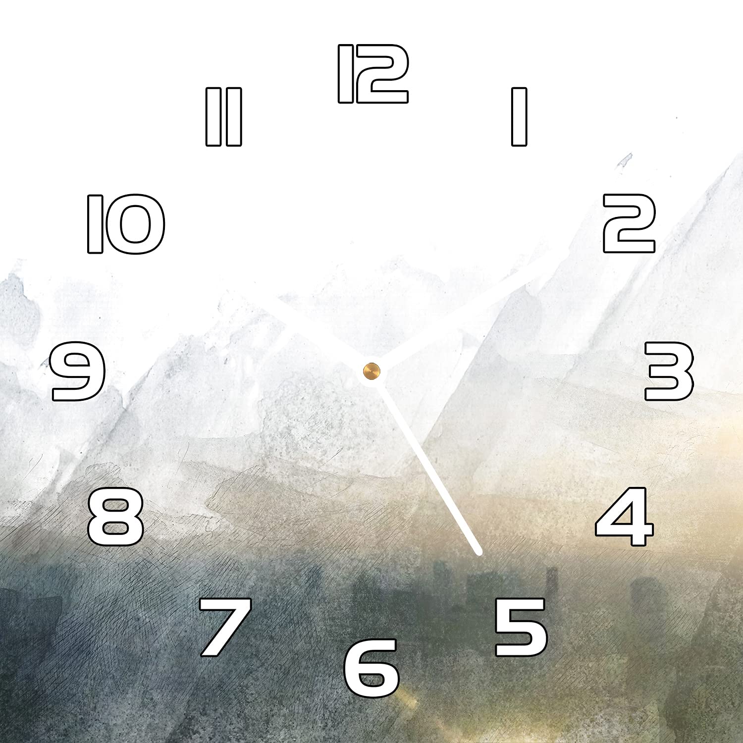 Horloge en verre cuisine et salon au motif de lumières abstraites captivantes