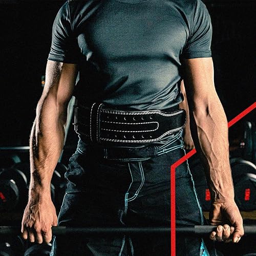 Miniatura 4 de Hawk Sports - Cinturón de levantamiento de pesas de doble punta para hombres y mujeres, 0.394 pulgadas de grosor, cinturón de levantamiento de pesas