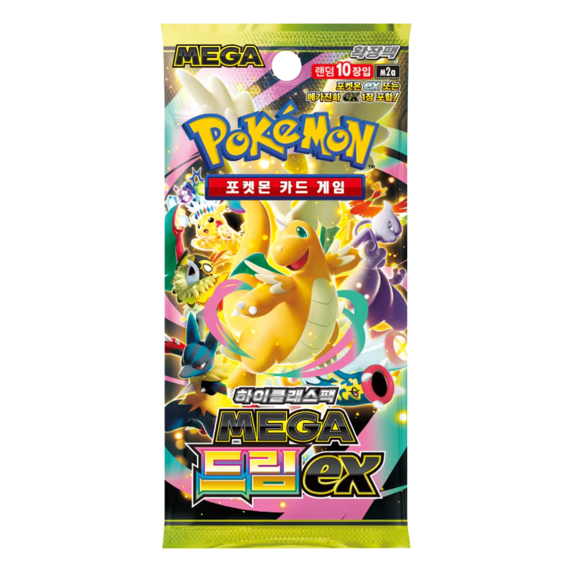 Pokémon Mega Dream EX Booster Display (KOR) – 10 Booster Packs – Koreanische Pokemon Booster Box Original-Edition – Mega-Pokémon ex & seltene Karten – Neu & OVP – High-Class TCG Sammelkarten Display
