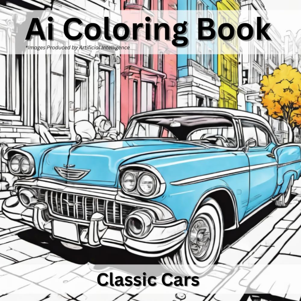 Ai Coloring Book: Classic Cars