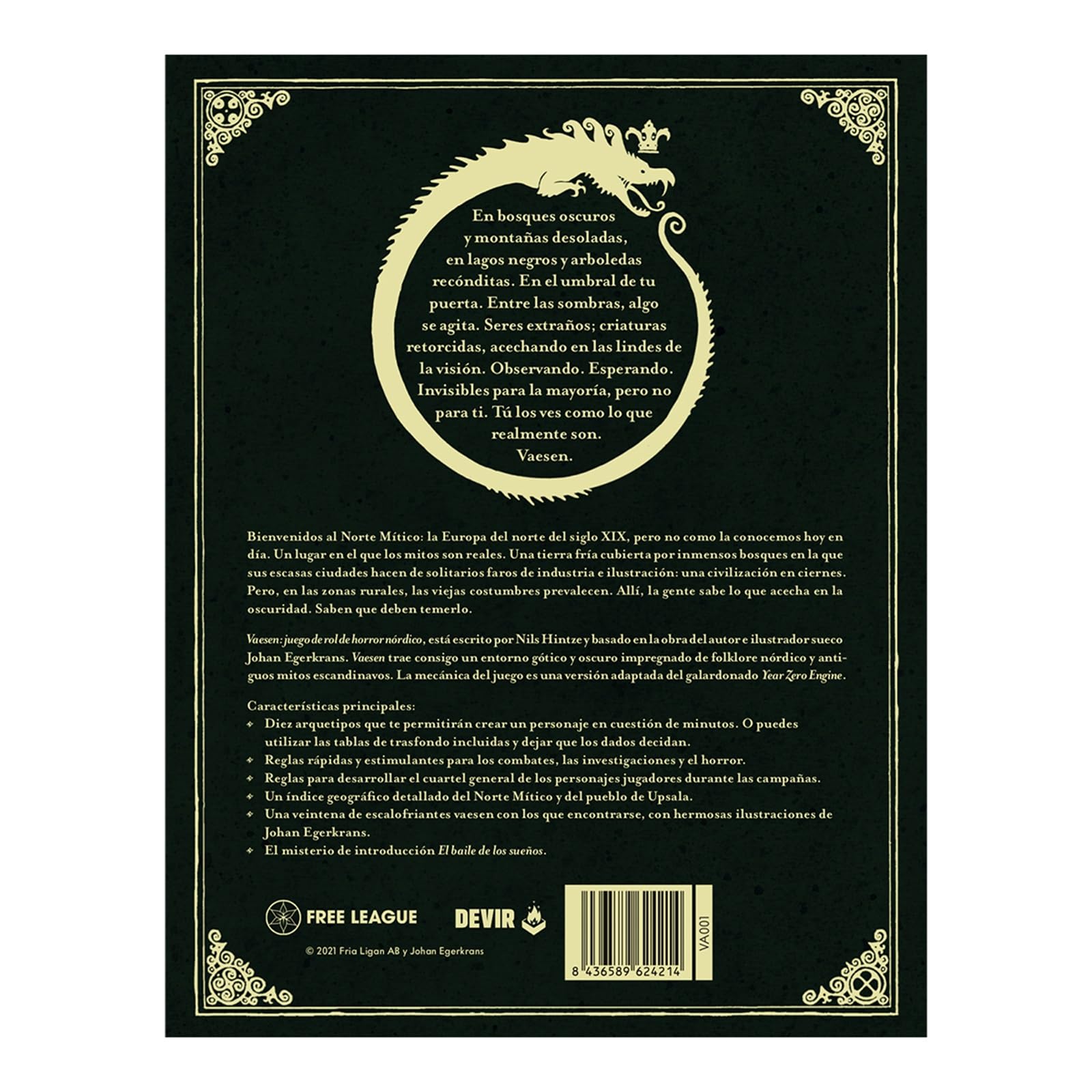 Devir - Vaesen: Juego De Rol De Horror Nórdico, Juego de Rol, de Fantasía (