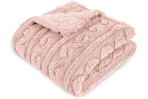HOMRITAR Small Fuzzy Blanket for Precious Baby Girls