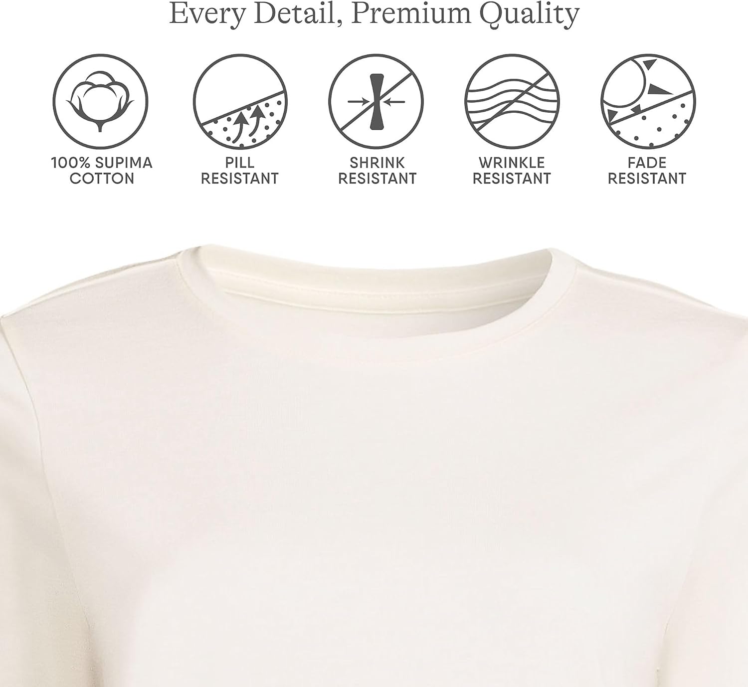 Lands' End Women's 3/4 Sleeve Supima Cotton Crewneck Tunic - Image 3