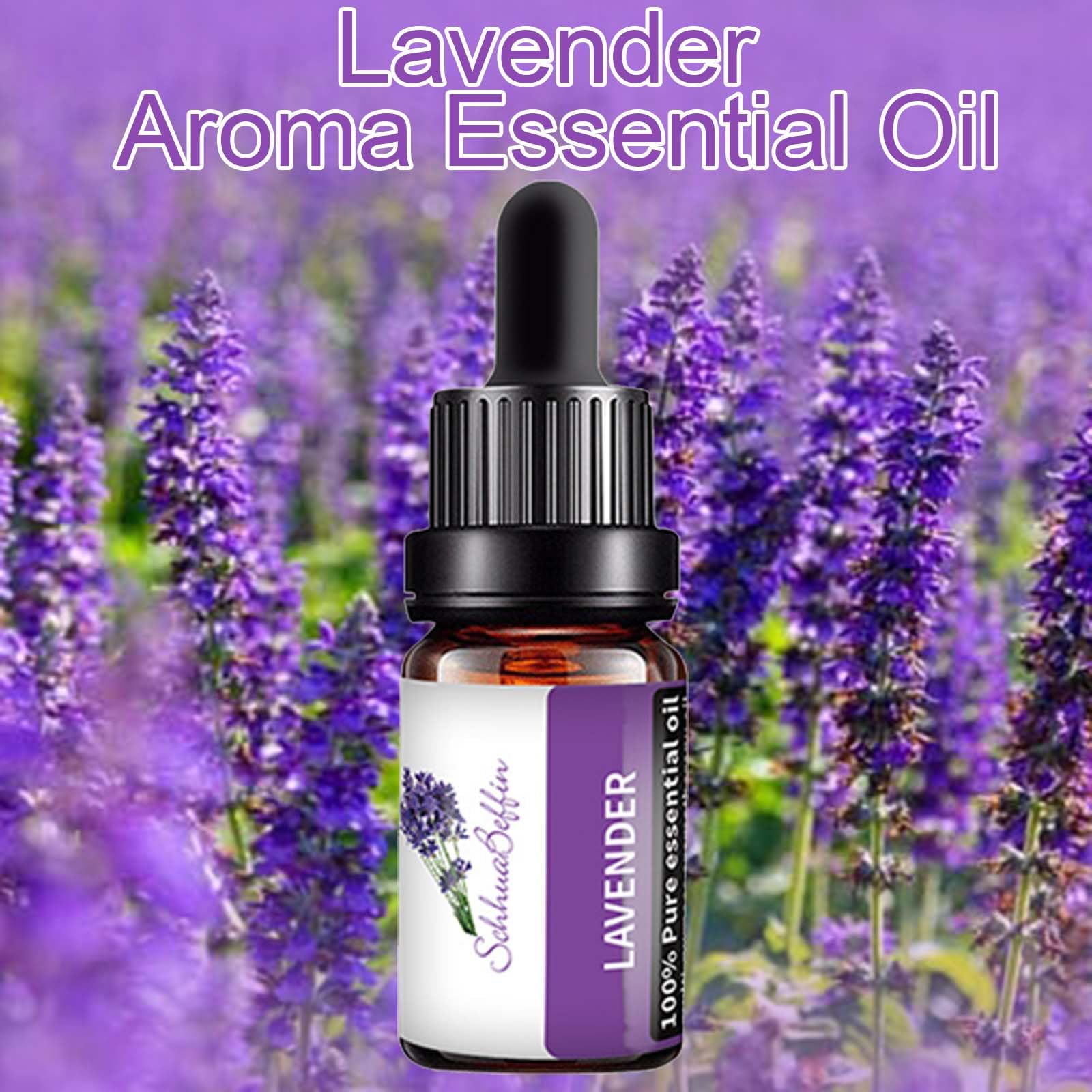 Olio Essenziale Lavanda 10ml, per Diffusori Umidificatori Candele Sapone Fai da Te, Oli Profumati per Diffusori, Massaggi, Bagno