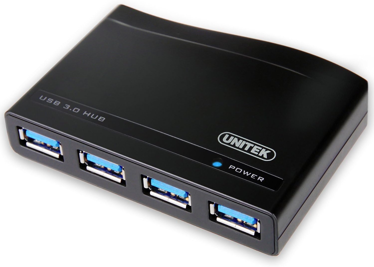 Unitek 4-Port USB 3.0 Hub with 5V 2A Power Adapter Power Switch USB 3.0 Cable for Apple MacBook Pro Air, iMac, Mac Mini, Google ChromeBook, Microsoft Surface Pro, Lenovo Yoga PC