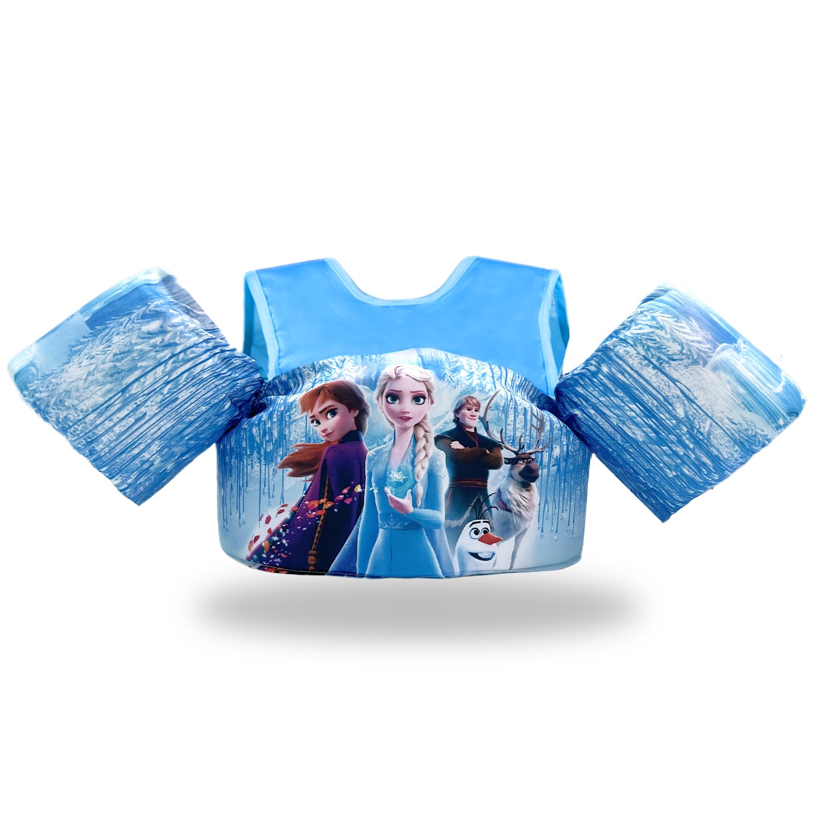 Chaleco Natación para Niños Frozen, Chaleco Flotador Frozen, Manguitos Flotadores Natación Frozen, Manguitos con Flotador Frozen, para Aprender Nadar, para Niños 2-6 Años