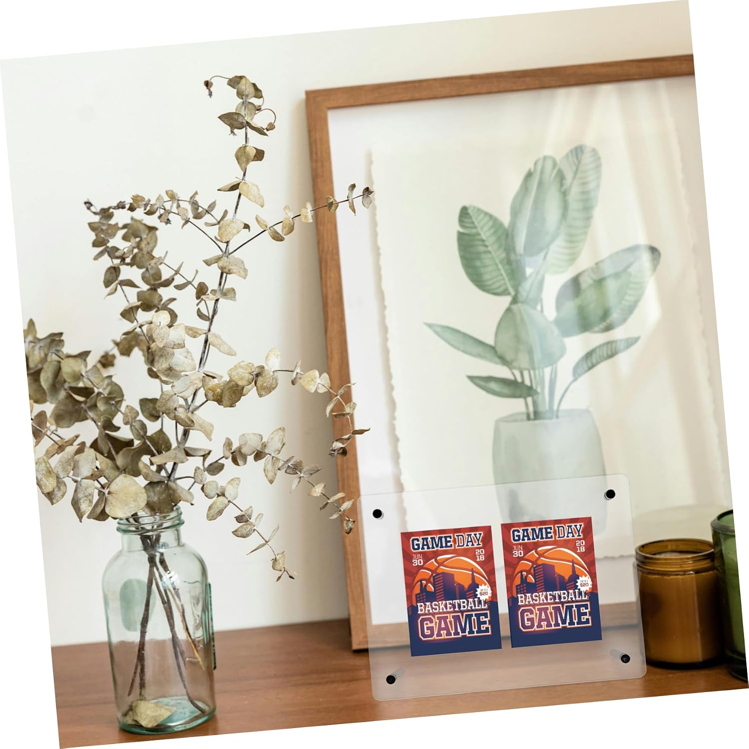 Acrylic Trading Card Display Frame Holder for Desktop Use