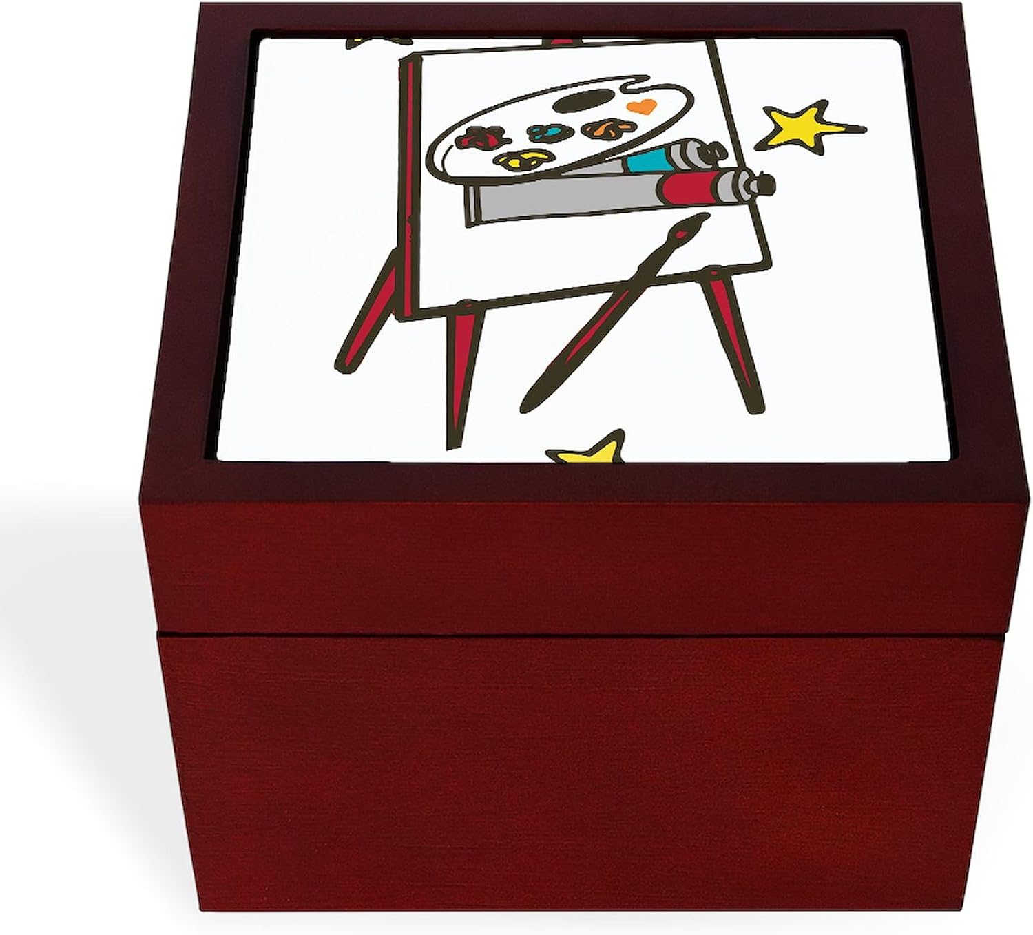 CafePress Superstar Artist Memory Keepsake Jewelry Box, 5"x5"x3.75"