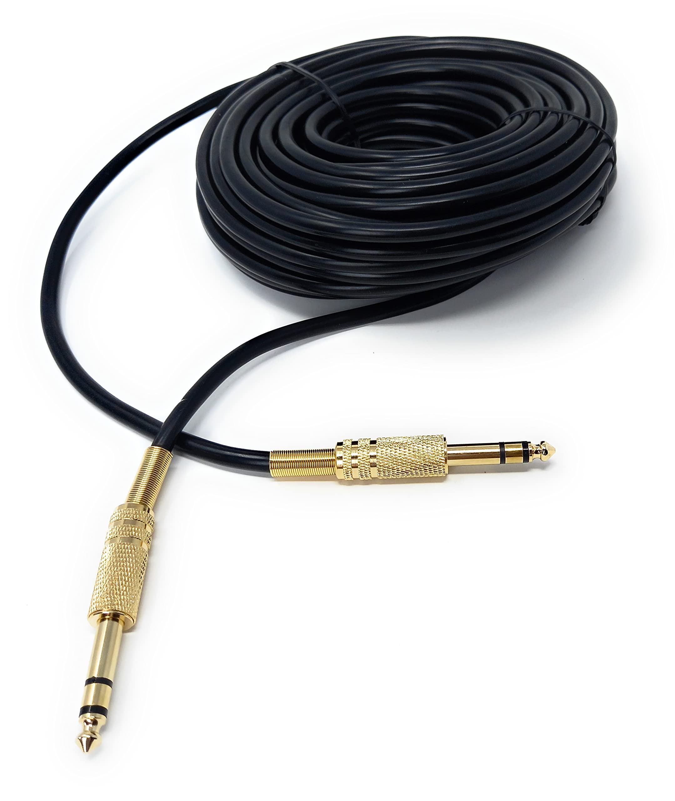 DRUT 15m 6.35mm Male to 6.35mm Male Stereo Audio Cable