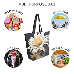 Amazon.com: BOENLE Shoulder Bag for Women Canvas Tote Bag