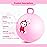 EVERICH TOY Hopper Ball, Pink Bunny Hopping Toys for Kids, 18 Inch Bouncy Ball with Handle, Indoor Outdoor Inflatable Hoppity Hop Toys for Girls Boys Gift with Pump