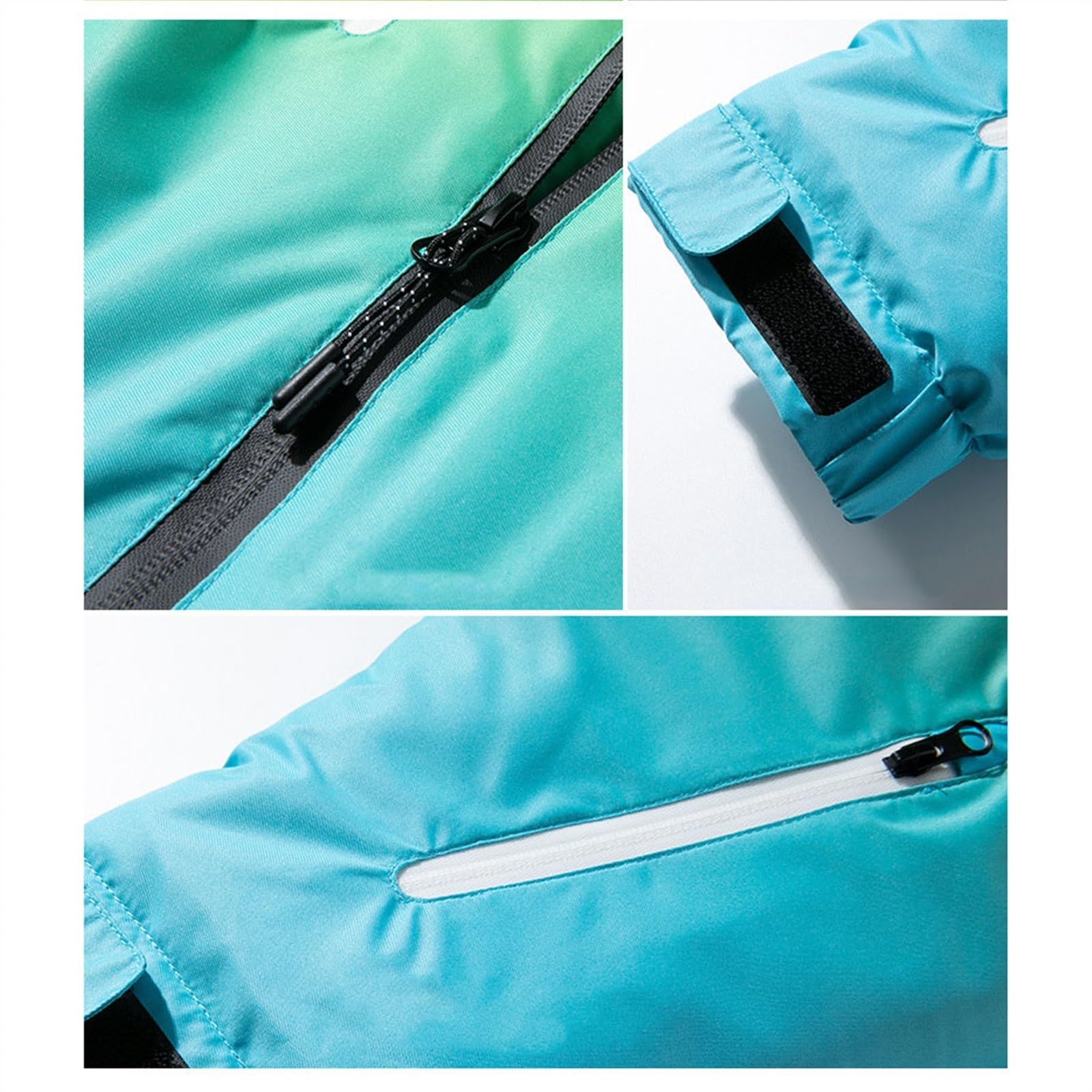 Yytcsjz Set Di Tute Da Sci Per Adulti, Set Giacca E Pantaloni Da Sci Antivento Impermeabili Caldi Con Cappuccio In Colori Sfumati Da Uomo, Set Di Tute Da Sci Resistenti All'usura Avventure