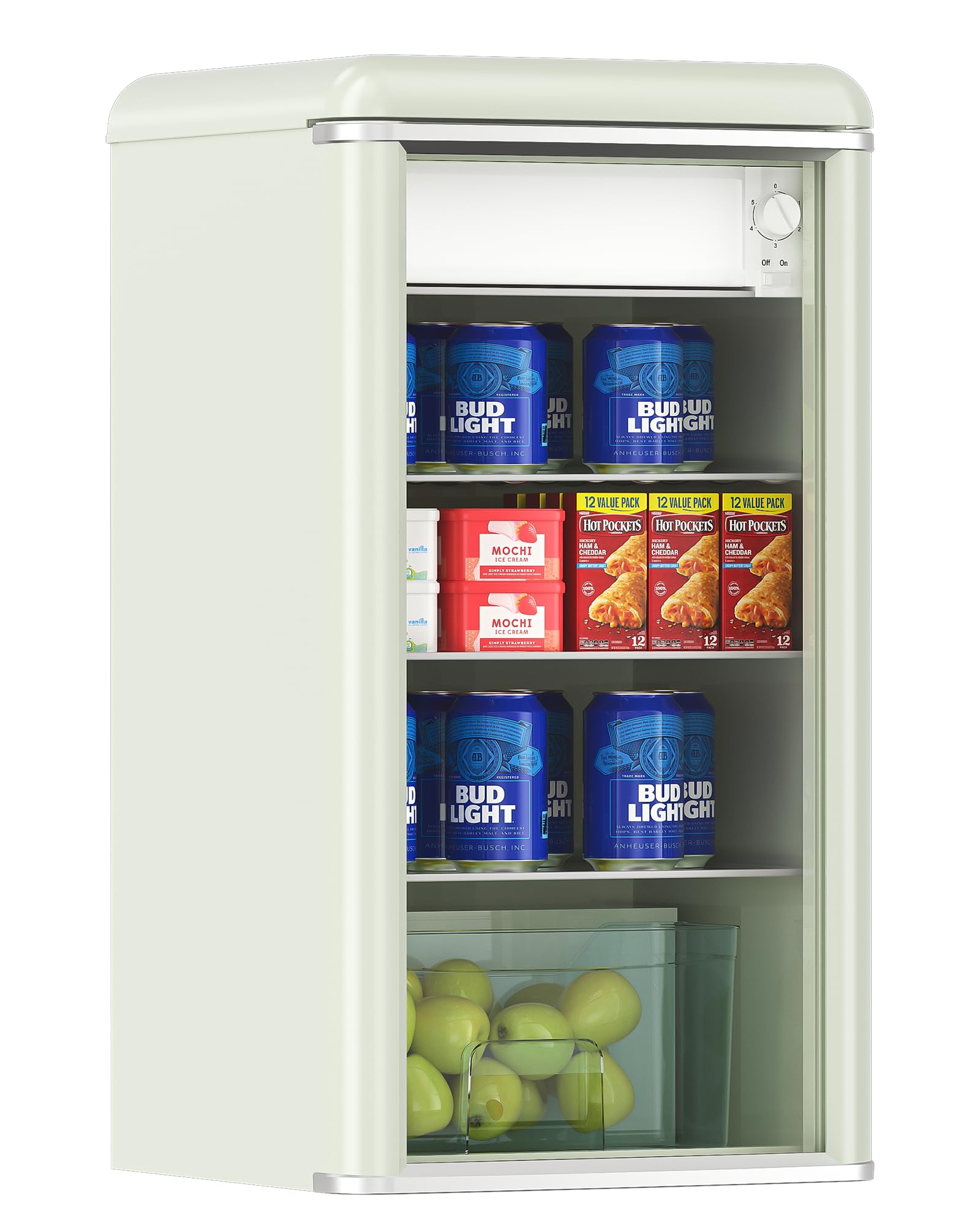 ceamorfco Beverage Refrigerator 4.9 cu ft Beverage Cooler Cream