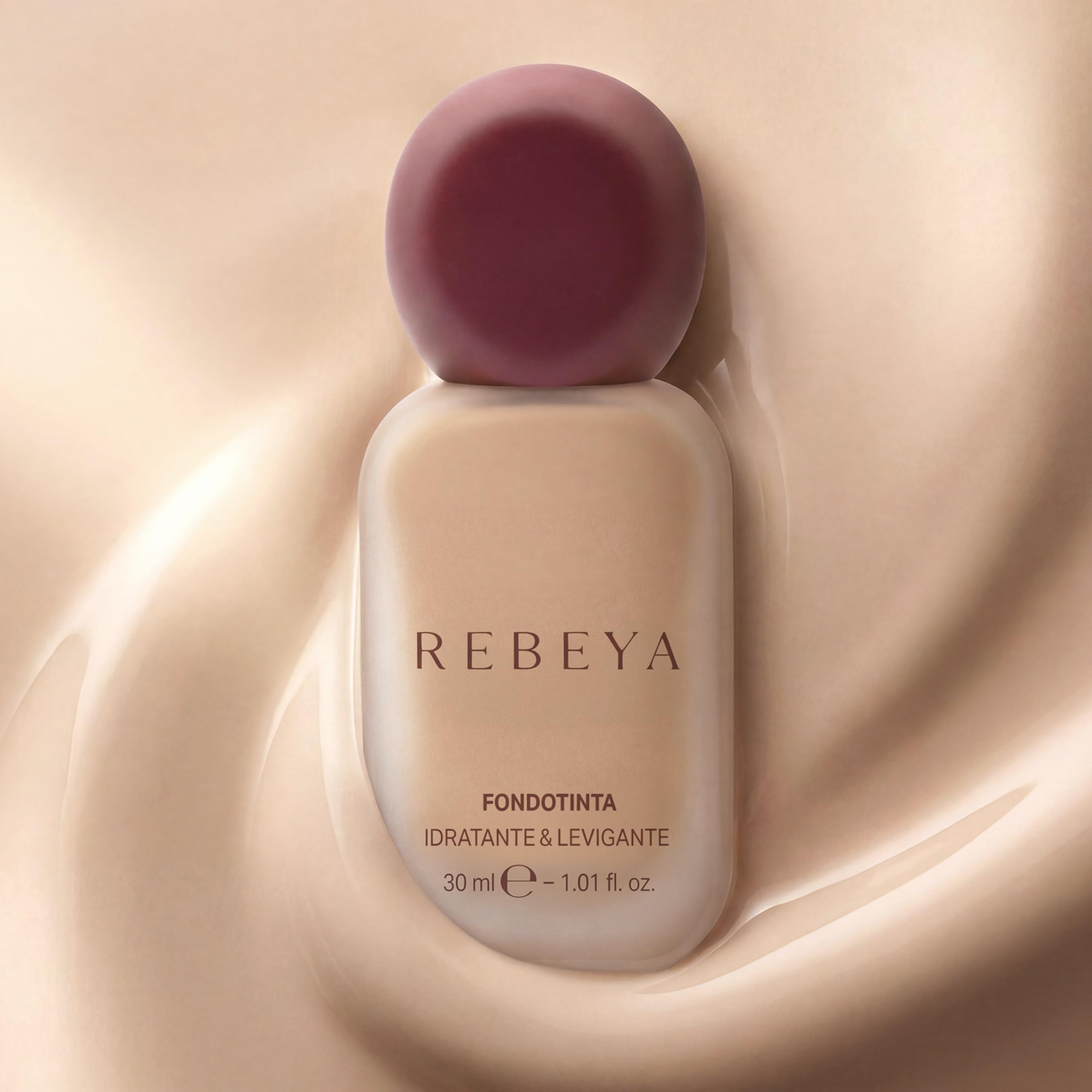 REBEYA Base de Maquillaje Cobertura Total Hidratante 02 con Niacinamida – Base Maquillaje Efecto Segunda Piel, Maquillaje Fluido Luminoso de Larga Duración para Piel Grasa, Madura y Mixta
