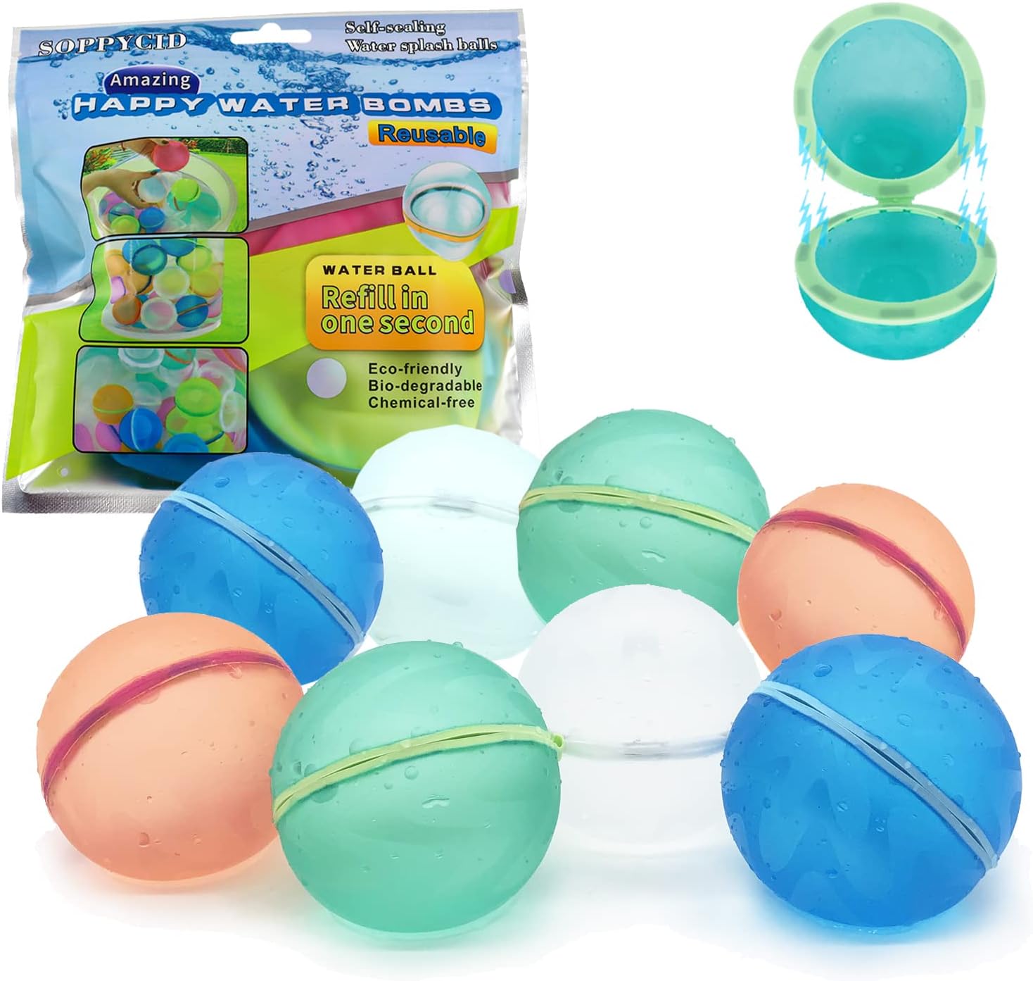 GIFTOURS Globos de agua reutilizables Relleno Paraguay Ubuy