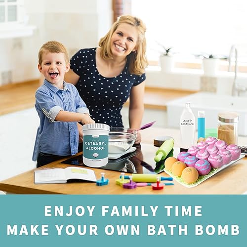 Miniatura 6 de 9.6 onzas de alcohol cetearílico para hacer lociones, gránulos de alcohol cetearílico premium, suave y emoliente, fresco y agradable, adecuado para