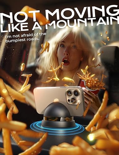 Miniatura 7 de LISEN Soporte para teléfono celular de 360 grados, giratorio, giratorio de 360 grados, soporte de teléfono para salpicadero de automóvil, apto para