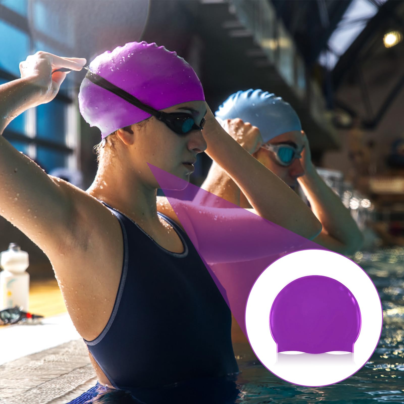 LokoBatii Cuffia Da Nuoto Classica Unisex In Silicone – Vestibilità Ottimale, Morbida E Confortevole, Per Uomo, Donna E Bambino
