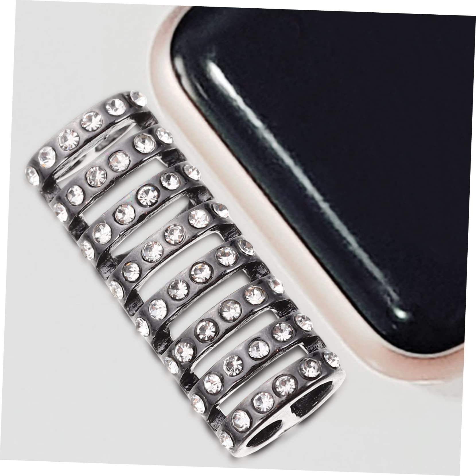 jojofuny 50 Pcs Bracelet Connecteur Alliage Montre Connecteur Strass Accessoires Strass Bracelet Connexion Montre Fournir Remplaçable Adaptateur Décor Fournir Délicat