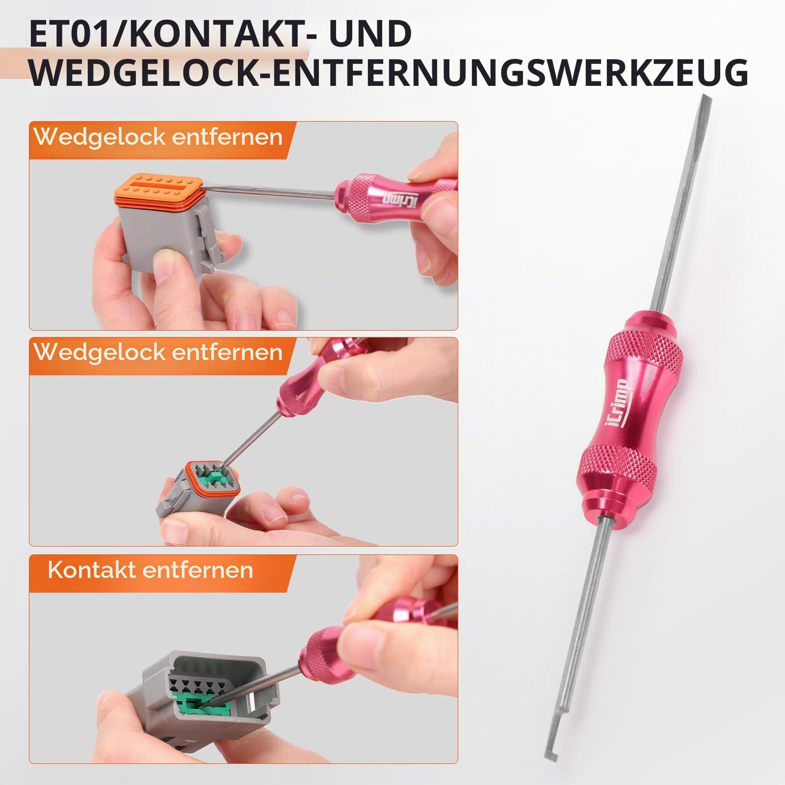 iCrimp KIT-DC02 Deutsch Crimpwerkzeug Set 8-teilig