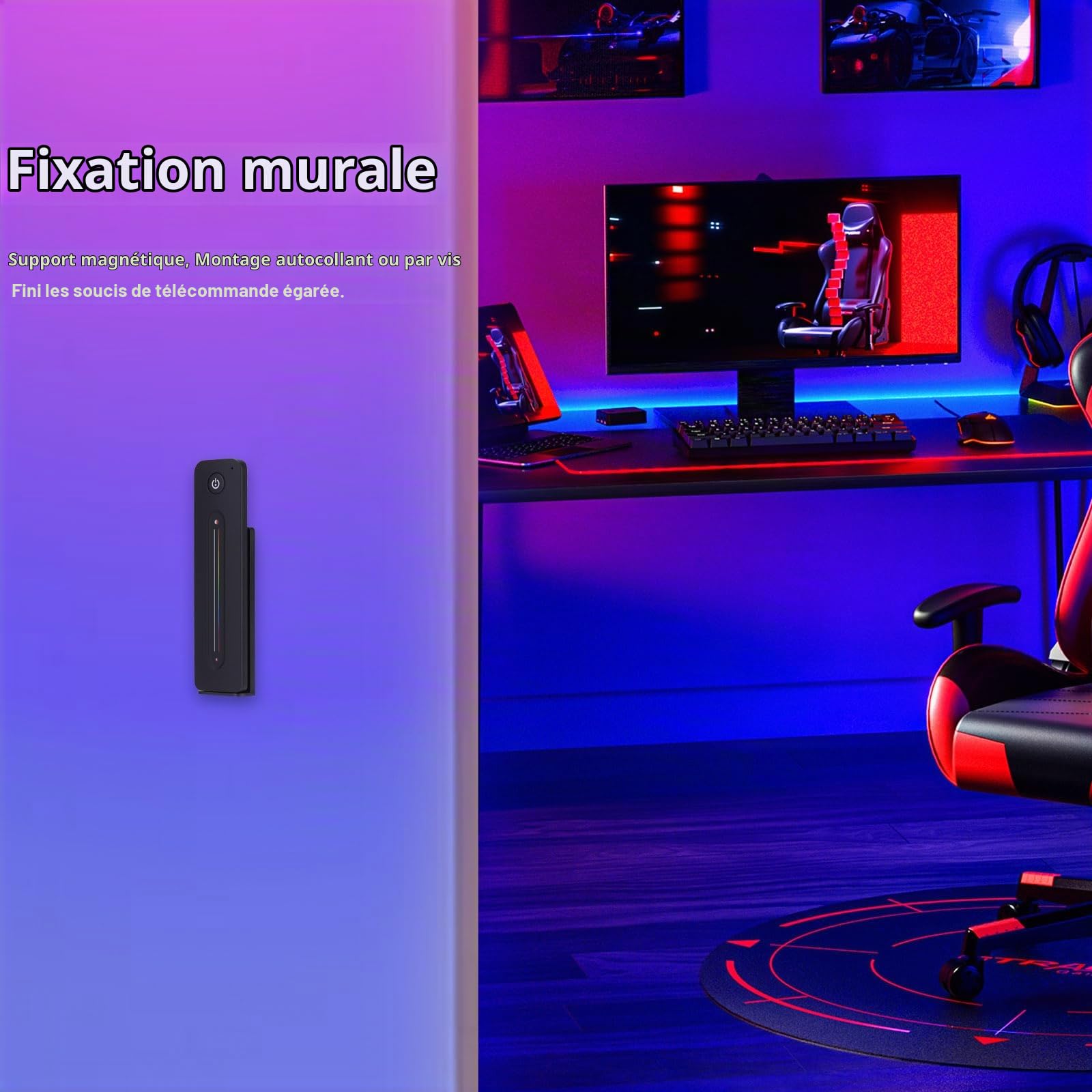 JOYLIT Contrôleur LED RGBW avec Télécommande RF 2.4GHz, DC 12-24V 4CH X 4A/CH, 192W-384W pour SMD COB RGBW, RGB, CCT, Gradation Mono Couleur (VP + R14)