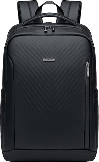GOLDEN WOLF Slim Backpack for Men 17L Compact 15.6" Laptop Backpack for Daypack Water-resistant Multi-pocket Padded Lightw...